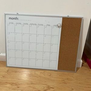 *SOLD* Monthly Calendar/White Board